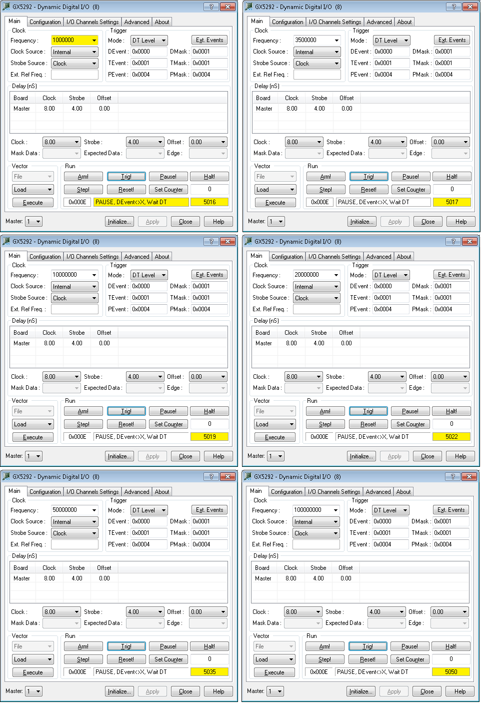 Pause Vector at 1 MHz - 100MHz Data Rate